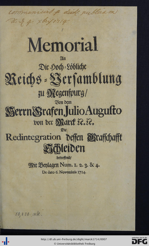 Ein altes Buch mit einem schwarzen Hintergrund und weißer Überschrift, die 'Gedenkstätte in Reichs-Serfambung' lautet, mit einem Logo unten.