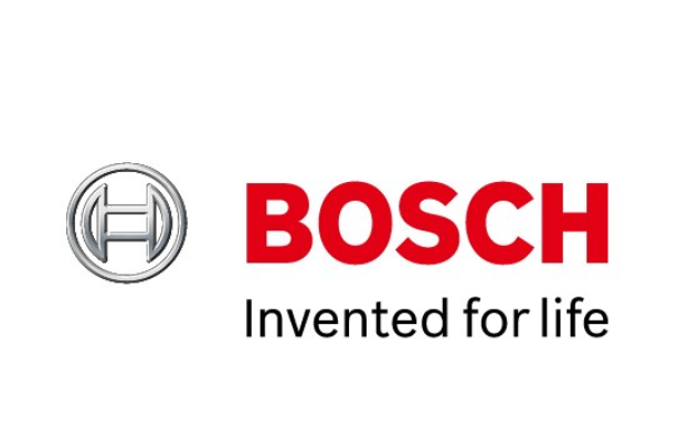 Bosch-Logo mit dem Slogan "Erfindergeist fürs Leben" auf einem weißen Hintergrund.